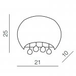 Настенный светильник Azzardo Caldo wall AZ1004