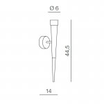 Настенный светильник Azzardo Brina wall AZ1010