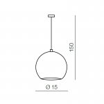 Подвесная люстра Azzardo Noa 1 AZ1033