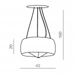 Подвесная люстра Azzardo Cosmo 2 AZ1060