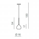 Подвесной светильник Azzardo Aga 1 AZ1063
