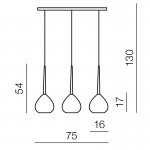 Подвесной светильник Azzardo Aga 3 AZ1065