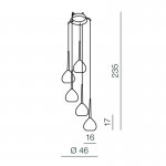 Подвесной светильник Azzardo Aga 5 AZ1070