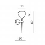 Настенный светильник Azzardo Aga wall AZ1075