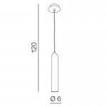 Подвесной светильник Azzardo Tubo 1 AZ1236