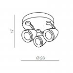 Спот Azzardo Albico 3 round AZ1243