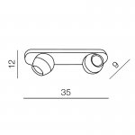 Спот Azzardo Pera 2 AZ1247