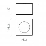 Накладной светильник  Azzardo Paulo 1 12V AZ1258