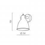 Настенный светильник Azzardo Tessio wall AZ1281