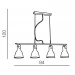 Подвесной светильник Azzardo Tessio 4 AZ1282