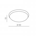 Накладной светильник Azzardo Rita AZ1307