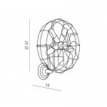 Настенный светильник Azzardo Fan wall AZ1349