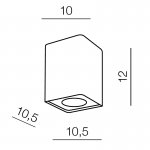 Накладной светильник  Azzardo Nino 1 AZ1383