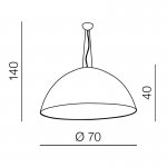 Подвесная люстра Azzardo Magma 70 new AZ1403