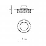 Встраиваемый светильник Azzardo Ester 1 AZ1450