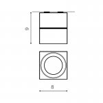 Накладной светильник  Azzardo Diado AZ1453