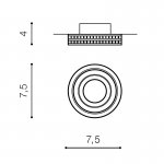 Встраиваемый светильник Azzardo Eva Round AZ1459