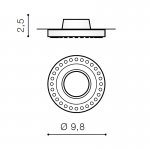Встраиваемый светильник Azzardo Simon Round AZ1473