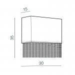 Настенный светильник Azzardo Glamour wall AZ1590