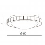 Потолочный светильник Azzardo Gallant 50 AZ1593