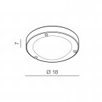 Накладной светильник Azzardo Umbra 18 AZ1596