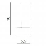Подсветка для зеркал Azzardo Gaia 1 AZ1604