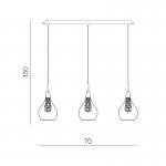 Подвесной светильник Azzardo Elektra 3 line AZ1689