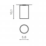 Накладной светильник  Azzardo Mini Round AZ1706