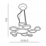 Подвесная люстра Azzardo Satellite AZ1786