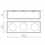Накладной светильник  Azzardo Paulo 3 12V AZ1797