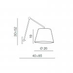 Настенный светильник Azzardo Adam AZ1843