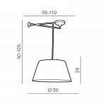Потолочный светильник Azzardo Natalia AZ1924