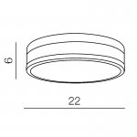 Накладной светильник  Azzardo Kari 22 AZ2065