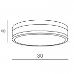 Накладной светильник  Azzardo Kari 30 AZ2066
