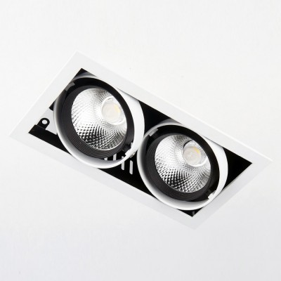 

Светильник встраиваемый Ambrella T812 BK/CH 2*12W 4200K, T812 BK/CH 2*12W 4200K