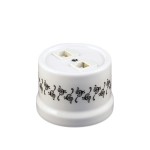 B1-302-01-D1/1 BIRONI Лизетта Бел Розетка комп.(RJ45) Декор d1/1