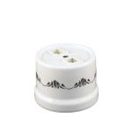 B1-302-01-D3/1 BIRONI Лизетта Бел Розетка комп.(RJ45) 1-ая стандарт. Декор d3/1