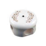 B1-522-01-D206/2 BIRONI Лизетта Бел Коробка распределительная 110мм, стандарт. Декор d206/2