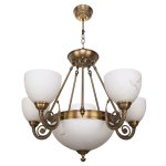 Светильник Ben Crezo B11148/5+3ABP WT