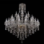 Большая хрустальная люстра Bohemia Ivele 1415/20+10+5/400-128/G