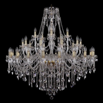 Большая хрустальная люстра Bohemia Ivele 1415/20+10+5/460-132/G Большая хрустальная люстра Bohemia Ivele 1415/20+10+5/460-132/G