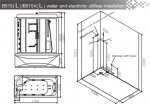 Душевая кабина с паром B615(L)
