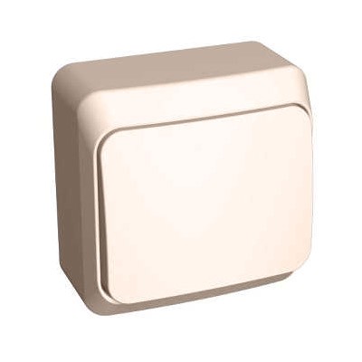 Lexel Этюд Одноклавишный выключатель (СХ. 1) кремовый (накладные) (BA10-001k) Lexel Этюд Одноклавишный выключатель (СХ. 1) кремовый (накладные) (BA10-001k)