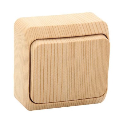 Lexel Этюд Дача Сосна Переключатель 1-клавишный Lexel Этюд Дача Сосна Переключатель 1-клавишный