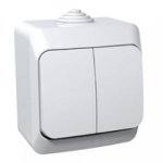 Lexel Этюд Одноклавишный выключатель ( СХ. 1 ) белый (накладные) (BA10-041b)