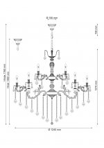 Люстра Lucia Tucci BARLETTA 122.16.8.6 Cream white