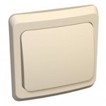 Lexel Этюд Одноклавишный переключатель (СХ. 6) кремовый (скр.устан.) (BC10-004k)