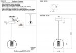 Светильник подвесной Crystal Lux BELEZA SP1 B CHROME (0231/201)