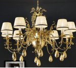 Подвесной светильник Masiero BELLE EPOKE 8 Chromo Lucido-Foglia Argento