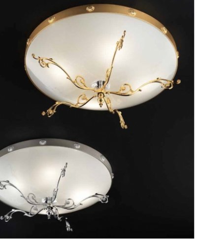 Потолочный светильник Masiero BELLE EPOKE PL3 Oro Lucido-Foglia Oro Потолочный светильник Masiero BELLE EPOKE PL3 Oro Lucido-Foglia Oro